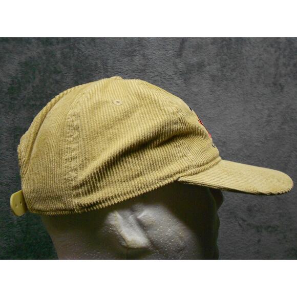 Coors Banquet Beer Hat Adult Mens Beige Corduroy Snap Back Cap Adjustable - Picture 4 of 6